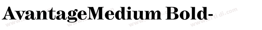 AvantageMedium Bold字体转换
